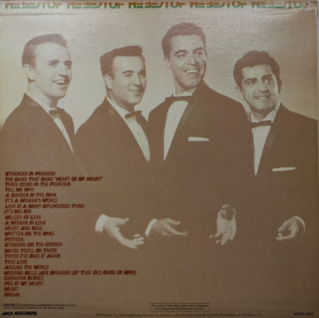 The Four Aces ‎– албум The Best Of The Four Aces - Img 2