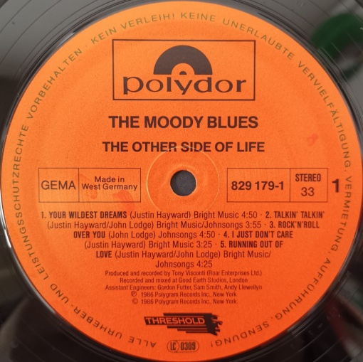 The Moody Blues – албум The Other Side Of Life - Img 3