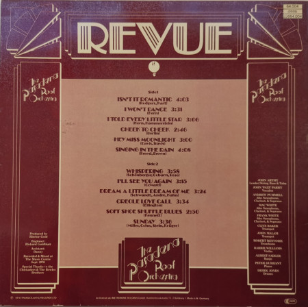 The Pasadena Roof Orchestra – албум Revue - Img 2