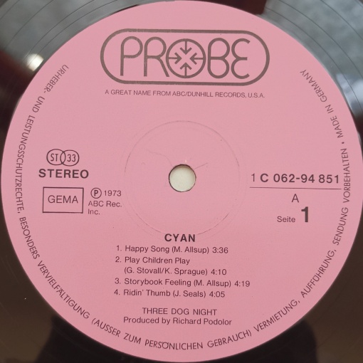 Three Dog Night – албум Cyan - Img 2