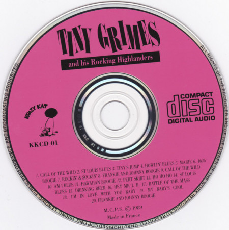 Tiny Grimes And His Rocking Highlanders ‎– албум Tiny Grimes (CD) - Img 3