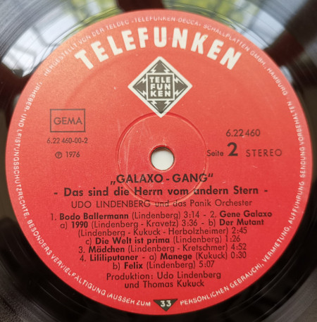 Udo Lindenberg Und Das Panikorchester – албум Galaxo Gang - Img 2