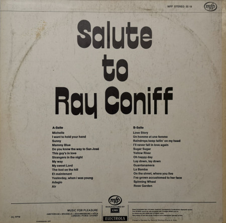 Unknown Artist – албум Salute To Ray Coniff - Img 2