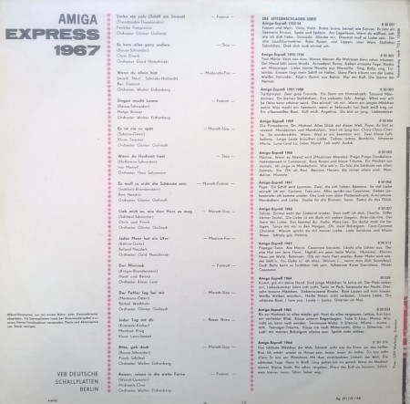 Various ‎– албум Amiga-Express 1967 - Img 2