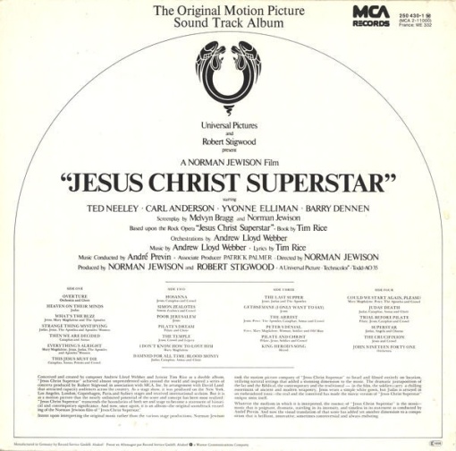 Various – албум Jesus Christ Superstar (The Original Motion Picture Sound Track Album) - Img 3