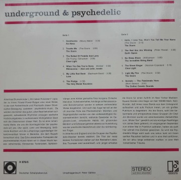 Various ‎– албум Underground &amp; Psychedelic - Img 2