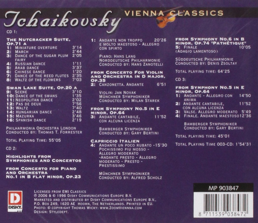 Vienna Classics - албум Tchaikovsky (CD) - Img 2