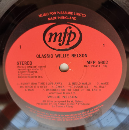 Willie Nelson – албум Classic Willie Nelson - Img 2