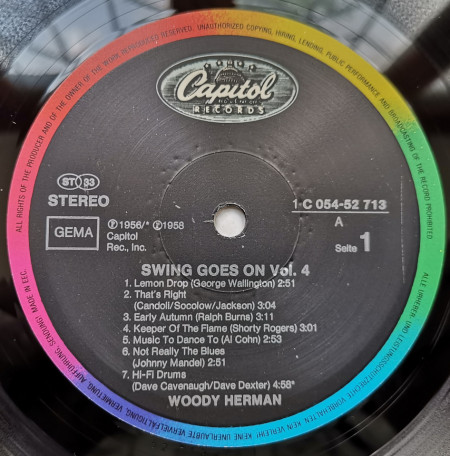 Woody Herman – албум Swing Goes On! Vol. 4 - Img 2