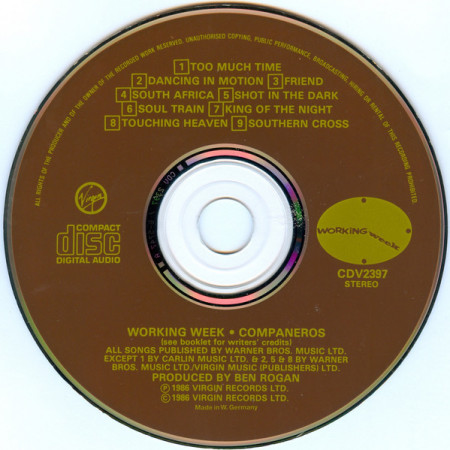 Working Week – албум Compañeros (CD) - Img 3