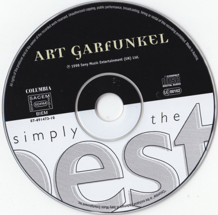 Art Garfunkel – албум Simply The Best (CD) - Img 3