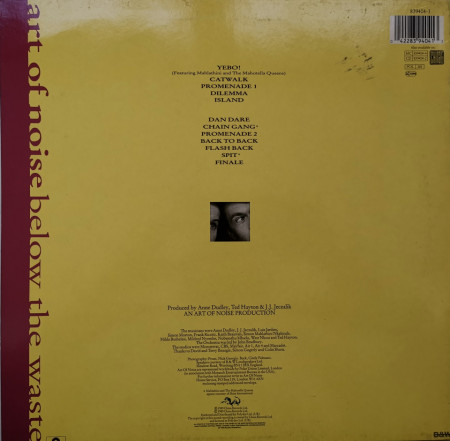 Art Of Noise ‎– албум Below The Waste - Img 2