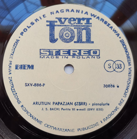 Arutiun Papazjan ‎– албум Arutiun Papazjan (ZSRR) - Img 3