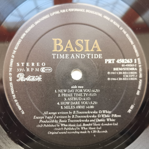 Basia – албум Time And Tide - Img 3