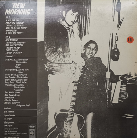 Bob Dylan – албум New Morning - Img 2