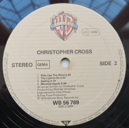 Christopher Cross – албум Christopher Cross - Img 3