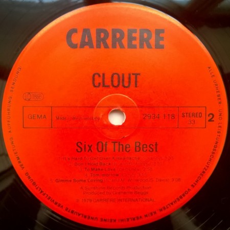 Clout – албум Six Of The Best - Img 2