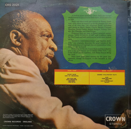 Count Basie And His Orchestra Also Starring George Wallington – албум Count Basie - Img 2