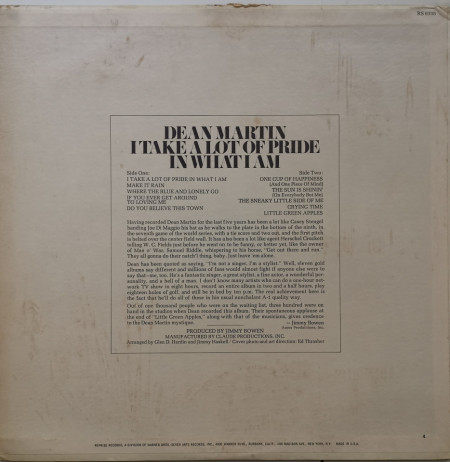 Dean Martin – албум I Take A Lot Of Pride In What I Am - Img 2