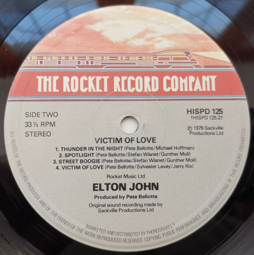 Elton John – албум Victim Of Love - Img 3