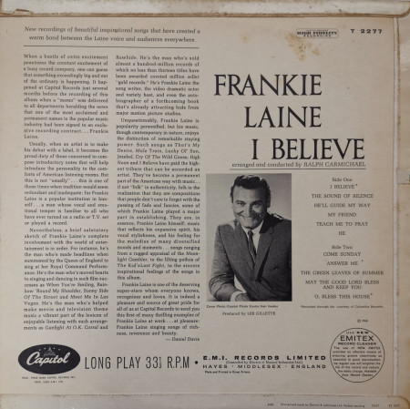 Frankie Laine – албум I Believe - Img 2
