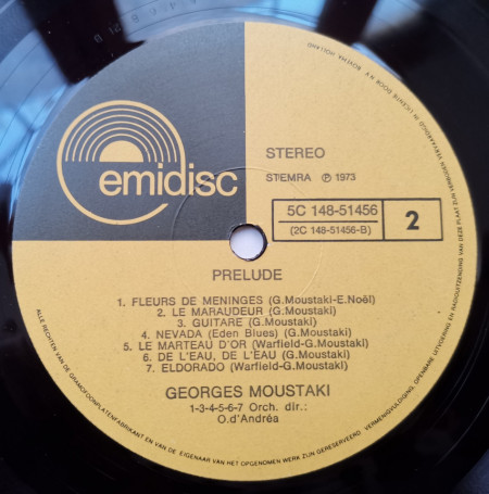Georges Moustaki – албум Prelude - Img 3