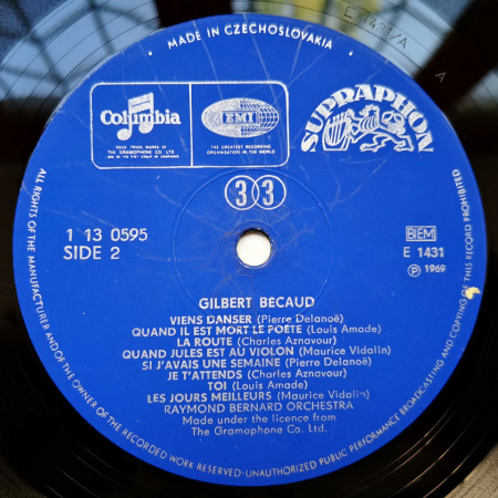 Gilbert Bécaud – албум Gilbert Bécaud - Img 2