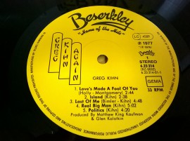 Greg Kihn ‎– албум Greg Kihn Again - Img 4