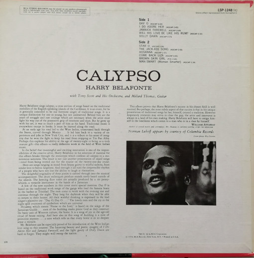 Harry Belafonte – албум Calypso - Img 2