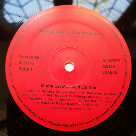 Helmut Grahl ‎– албум Mama Let Me Lay It On You - Img 2