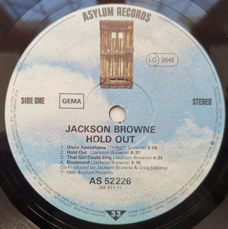 Jackson Browne – албум Hold Out - Img 2