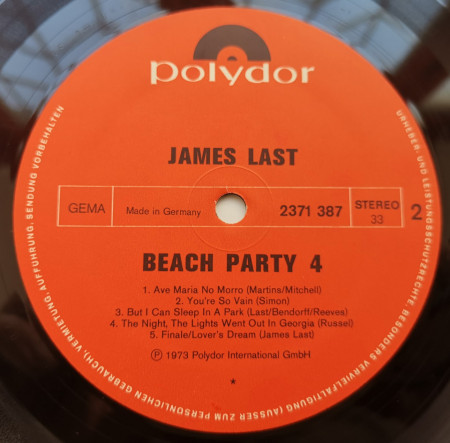 James Last Company – албум Beachparty 4 - Img 3
