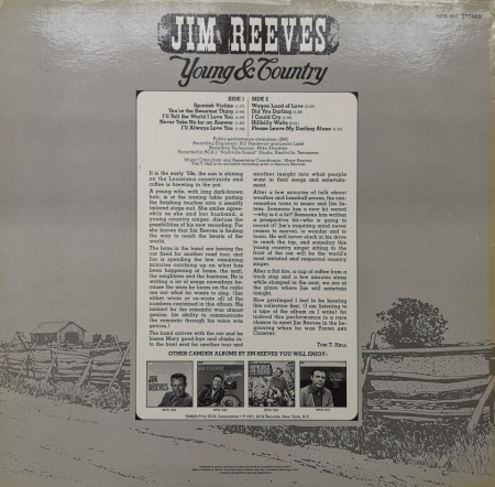 Jim Reeves – албум Young &amp; Country - Img 2