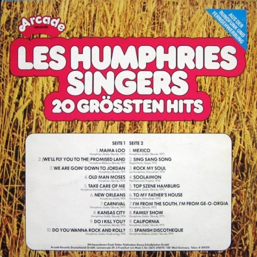Les Humphries Singers – албум 20 Grössten Hits - Img 2
