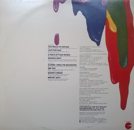 Lou Donaldson ‎– албум Color As A Way Of Life - Img 3