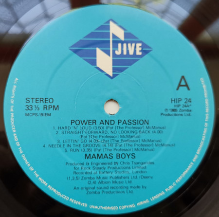 Mama's Boys – албум Power And Passion - Img 3