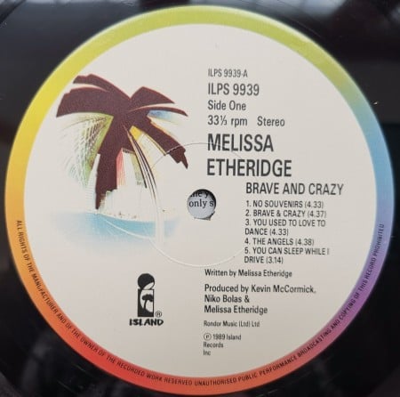 Melissa Etheridge ‎– албум Brave And Crazy - Img 2
