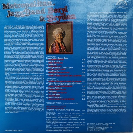 Metropolitan Jazz Band &amp; Beryl Bryden ‎– албум Metropolitan Jazz Band &amp; Beryl Bryden - Img 2