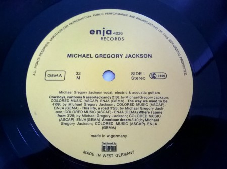 Michael Gregory Jackson ‎– албум Cowboys, Cartoons &amp; Assorted Candy... - Img 2