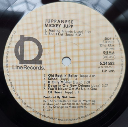 Mickey Jupp – албум Juppanese - Img 3