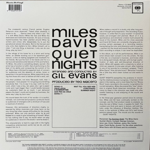 Miles Davis – албум Quiet Nights - Img 2