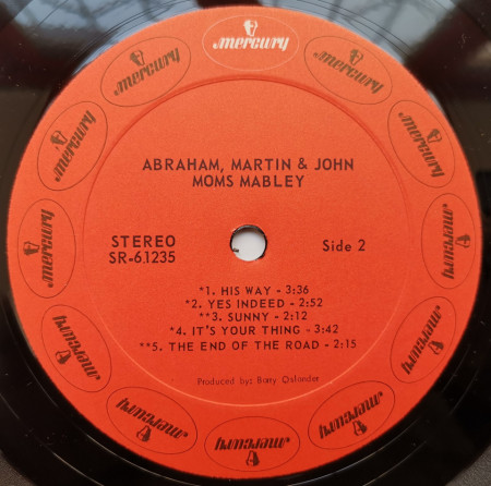Moms Mabley ‎– албум Abraham, Martin &amp; John - Img 3