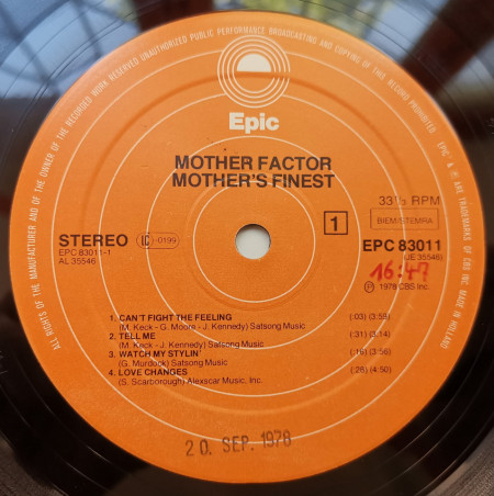 Mother's Finest – албум Mother Factor - Img 3