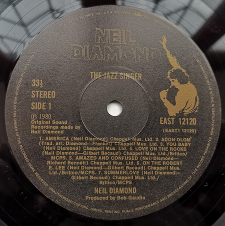 Neil Diamond – албум The Jazz Singer (Original Songs From The Motion Picture) - Img 3