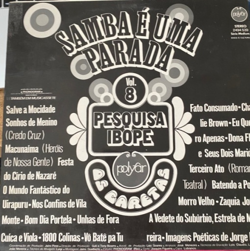 Os Caretas – албум Samba É Uma Parada - Volume 8 - Img 2