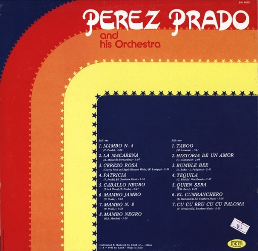 Perez Prado And His Orchestra – албум Perez Prado And His Orchestra - Img 2