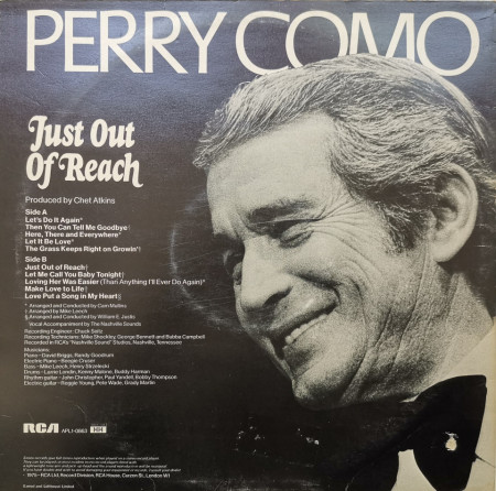 Perry Como – албум Just Out Of Reach - Img 2