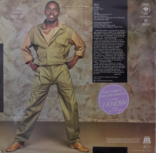 Philip Bailey – албум Continuation - Img 2