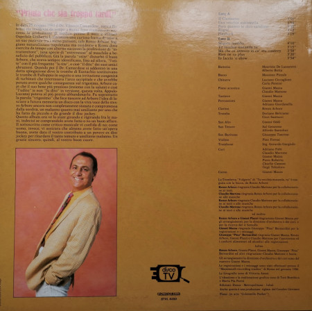 Renzo Arbore – албум Prima Che Sia Troppo Tardi - Img 2