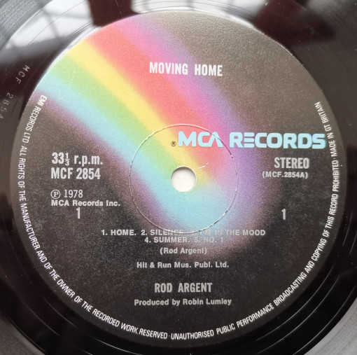 Rod Argent – албум Moving Home - Img 3